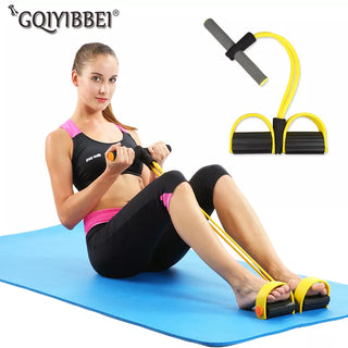 Elastic Pull Ropes Abdominal Exerciser Rower Belly Resistance Band Home Gym Sport Training Elastic Bands For Fitness Equipment